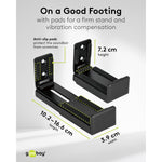 Supporto universale a parete per soundbar Goobay nero