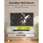 Supporto universale a parete per soundbar Goobay nero