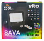 Faretto LED RGB SAVA 20W 2000Lm IP65 IK08 – VITO 3022565 6977231352335