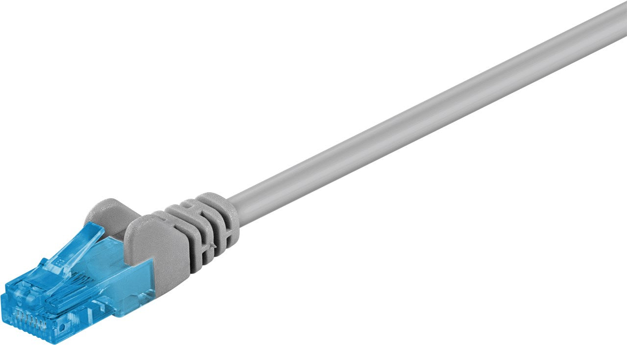 CAT 6A cavo patch U/UTP grigio conduttore di rame CU guaina del cavo senza alogeni LSZH 5 m