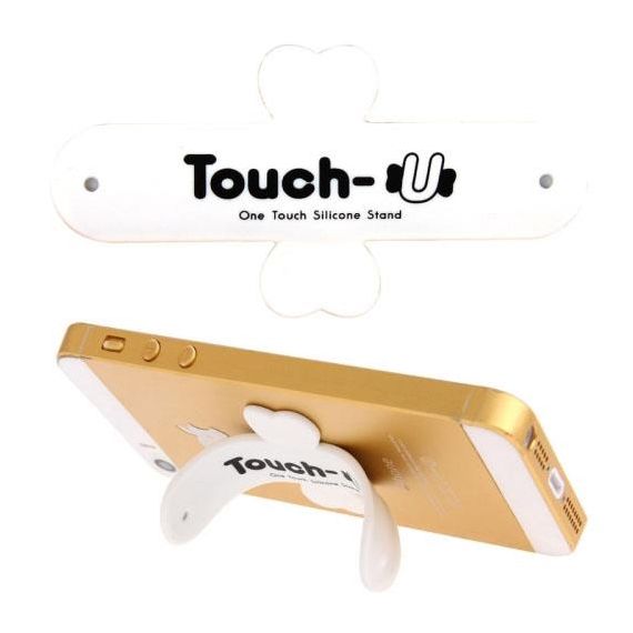 TOUCH-U - Supporto in silicone per smartphone - Bianco