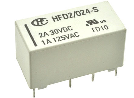 Relè 24V DPDT - HFD2/024-S-L1