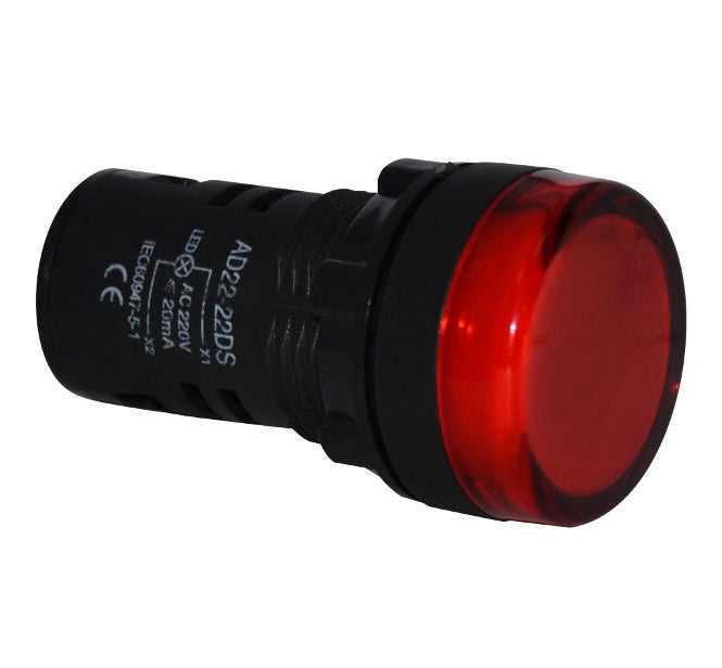 Indicatore luminoso da pannello 220V - rosso