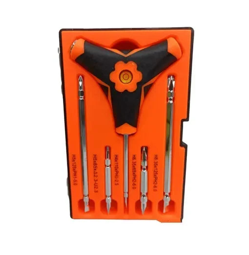 Cacciavite triangolare 6 in 1 con livella a bolla e punte intercambiabili 7890101814193 Q-LS6927 WB2263