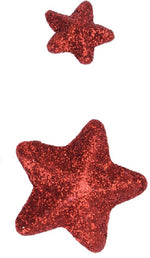 Stella glitterata dimensioni assortite 15/35mm confezione da 45 pezzi
