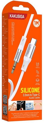 Adattatore audio da USB Type C a jack audio 3.5mm bianco KSC-891 6921042135380 F4248