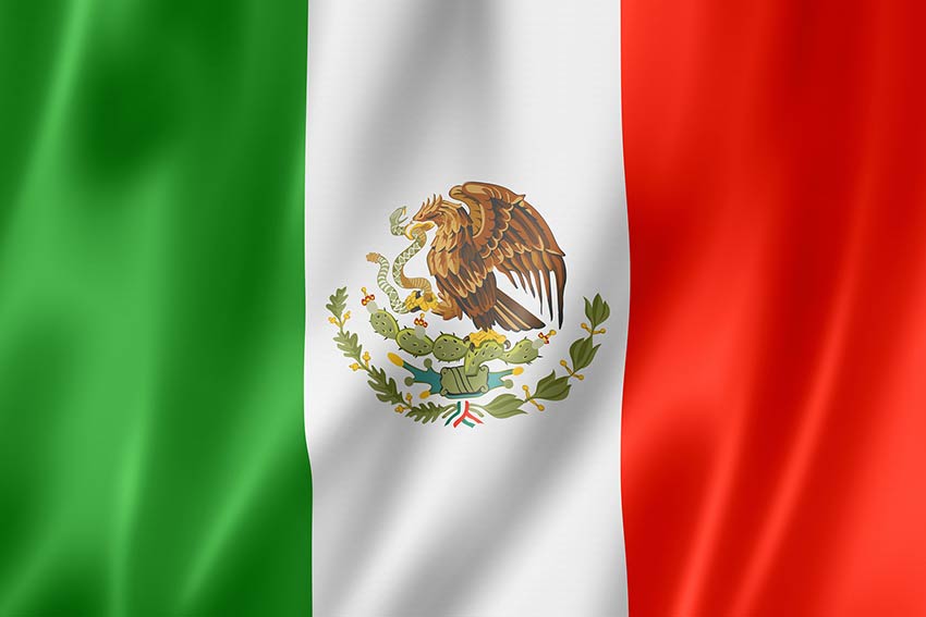 Bandiera di Stato e Militare Messico 200x300