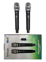 Coppia di microfoni Wireless ricaricabili UHF L-2
