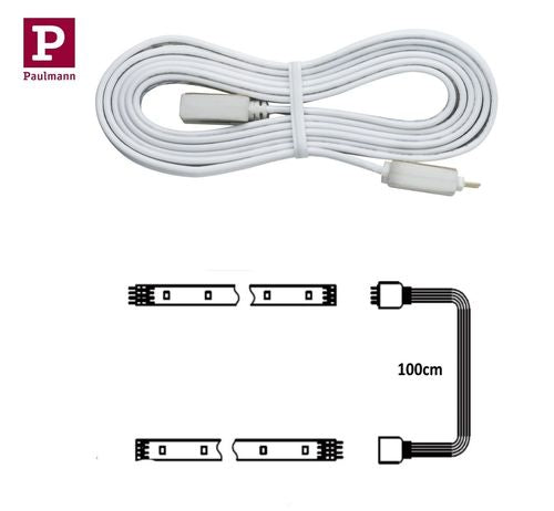Cavo di collegamento MaxLED Flex 5 pin 100 cm bianco Paulmann 4000870705759 400087070575 M166