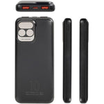 Power Bank 15000mAh 66W con display LED e 4 cavi integrati nero 8055033118903 MOB270