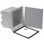 Pozzetto con coperchio per cavi elettrici PP con guarnizioni e viti 250×250 mm PC25E E3045