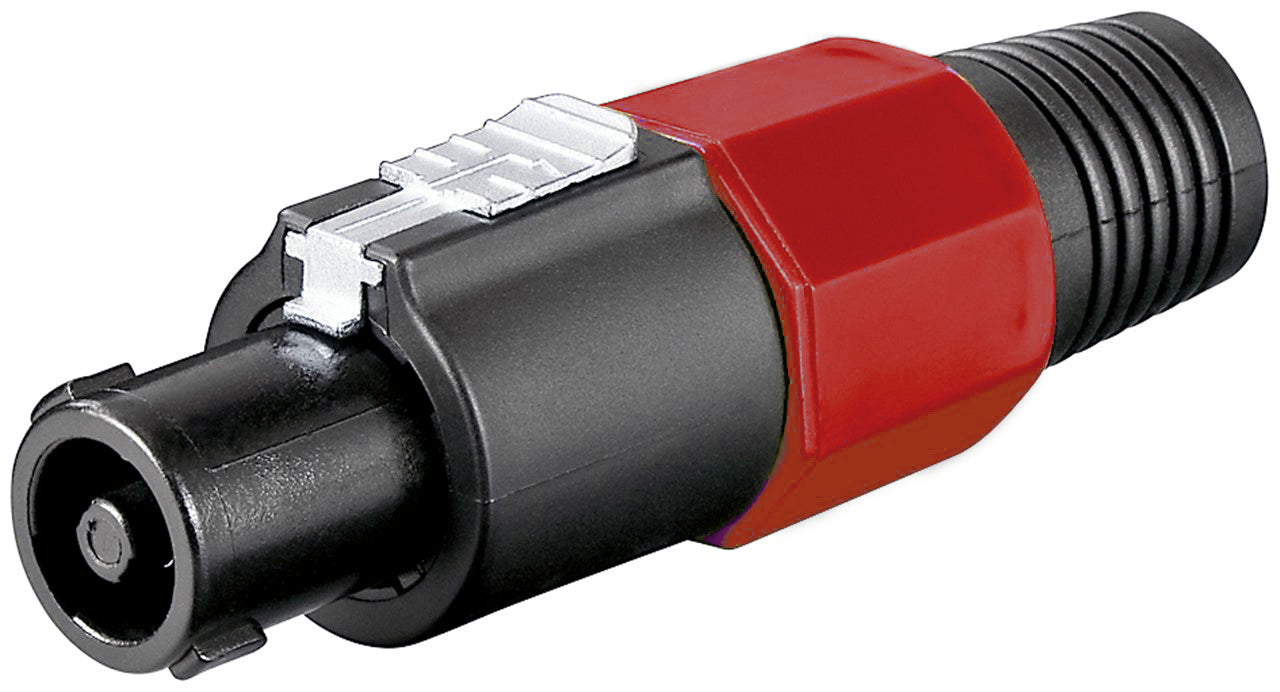Connettore speakon 4 poli rosso E9180