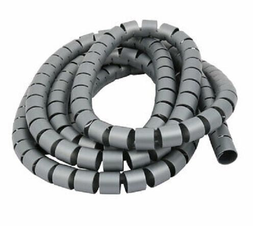 Guaina copricavo spirale 20mm x 2.5 metri grigia