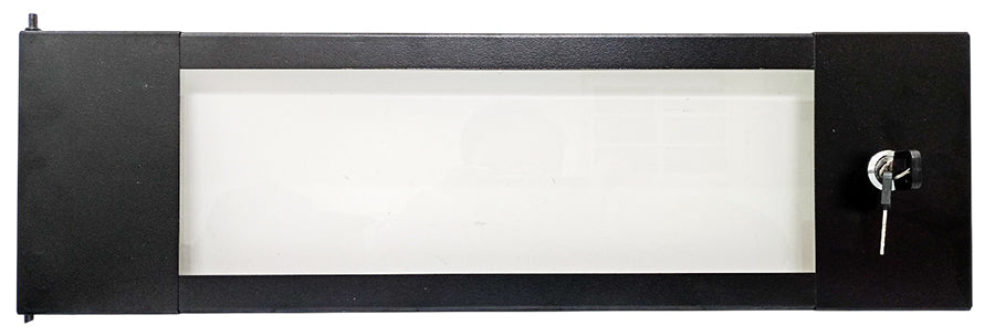 Porta in vetro temperato da 3 mm con serratura per armadio rack da 4U E6050