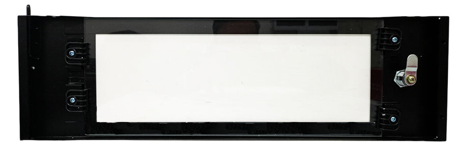 Porta in vetro temperato da 3 mm con serratura per armadio rack da 4U E6050
