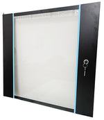 Porta in vetro temperato da 5 mm con serratura per armadio rack da 12U E2098