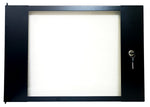 Porta in vetro temperato con serratura per armadio rack da 9U E9010