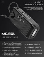 Altoparlante Bluetooth ingressi AUX/USB/Scheda SD Radio FM nero KSC-606 F2520