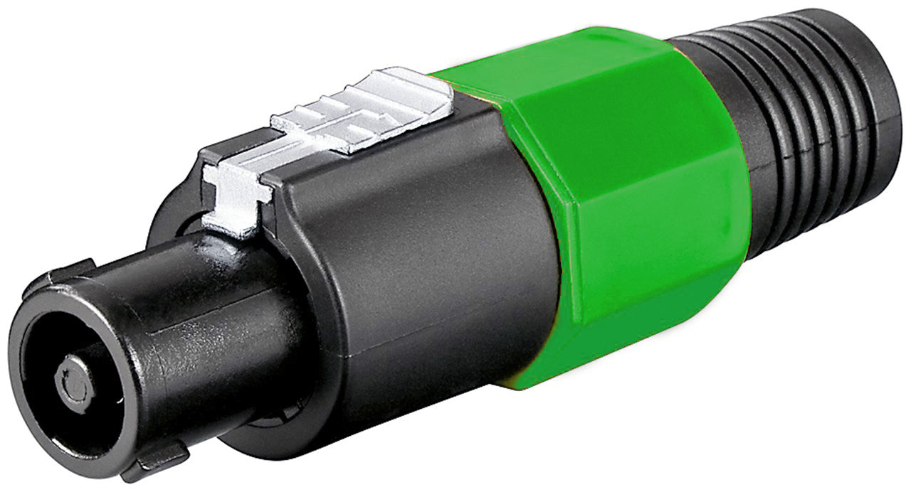 Connettore speakon 4 poli verde E9070